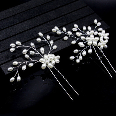 3 piece Star Design Handmade Bridal Wedding Hairpins - Click Image to Close